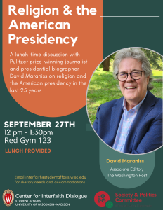David Maraniss Flyer