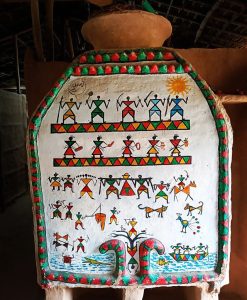 Ashtimki painting during Krishna Janmashtami